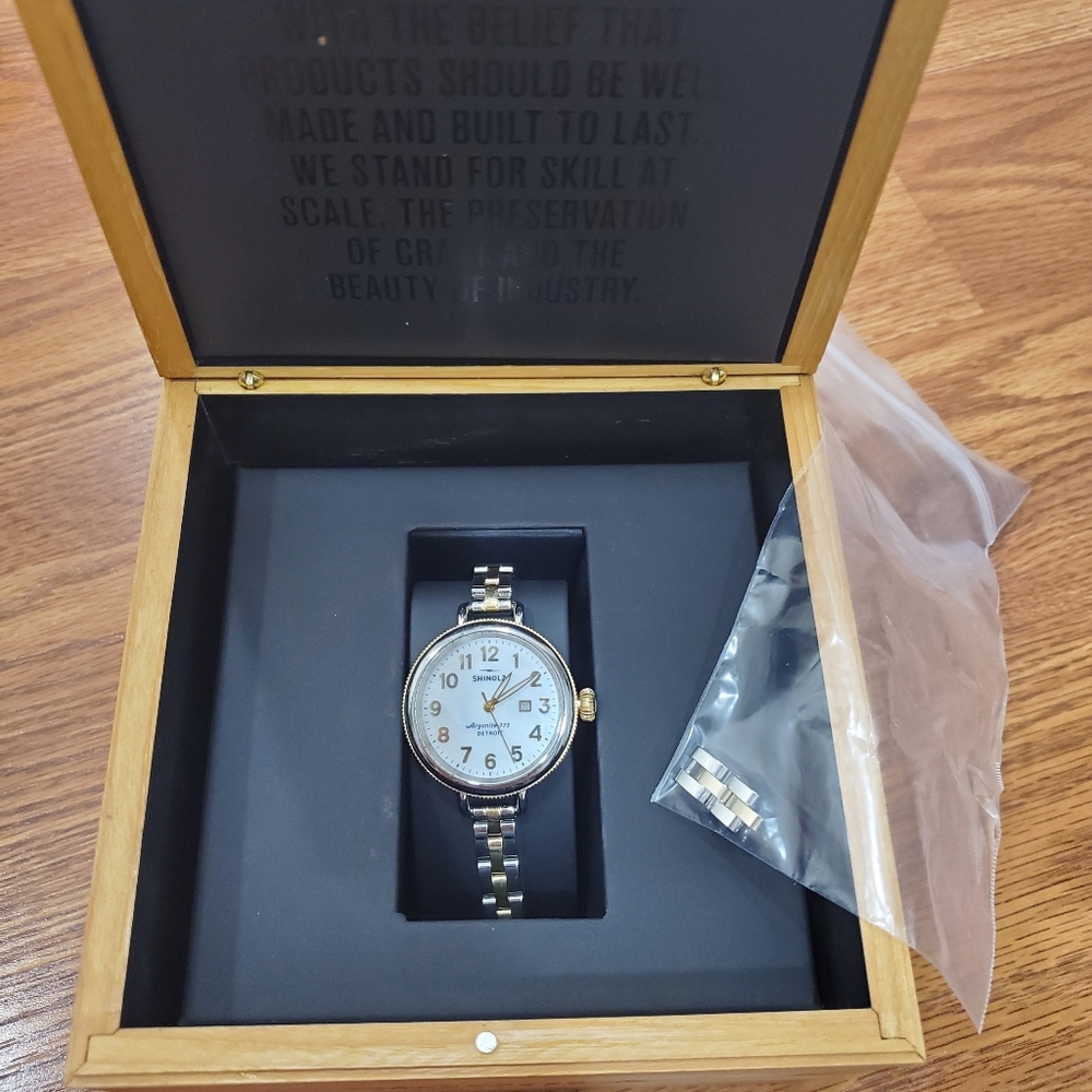 Shinola Birdy Two-Tone Watch